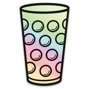 Hologramm Dubbeglas Aufkleber