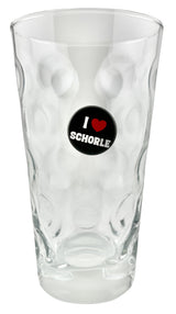 I love Schorle Button - mit Saugnapf Ø 25 mm (schwarz), Dubbeglas & Pfalz Shop