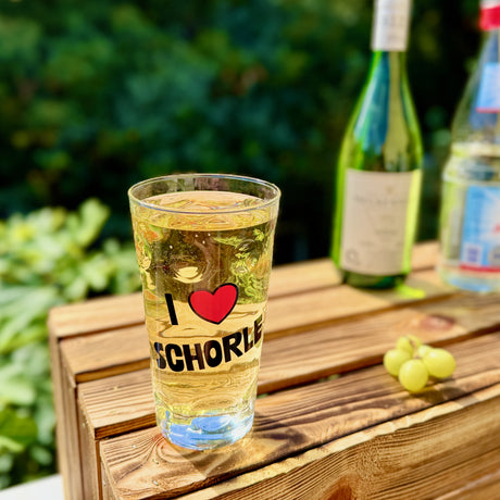 I love Schorle Dubbeglas 0,5 Liter mit Pfälzer Rieslingschorle