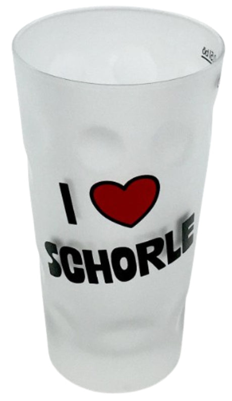 I love Schorle Dubbeglas 0,5 L - satiniert