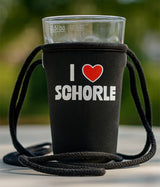 I love Schorle Schorlehalter für ein 0,5 Liter Dubbeglas