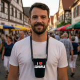 I love Schorle Schorlehalter für ein 0,5 Liter Dubbeglas, ideal für den Besuch auf einem Pfälzer Weinfest