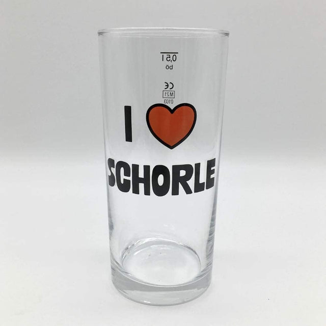 I love Schorle Schoppenglas 0,5 L (Weinstange)