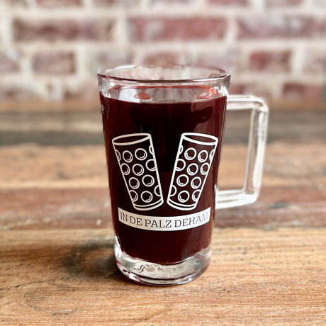 In de Palz dehäm - Dubbeglas Tässel (Dubbetässel) für Glühwein und Tee