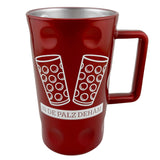 In de Palz dehäm - Dubbeglas Tässel (Dubbetässel) - Rot