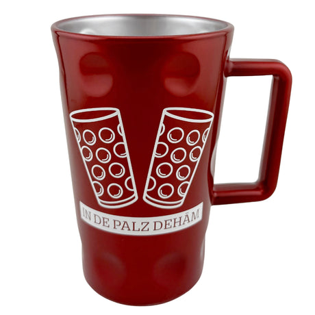 In de Palz dehäm - Dubbeglas Tässel (Dubbetässel) - Rot