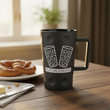 In de Palz dehäm - Dubbeglas Tässel (Dubbetässel) - Anthrazit, für Kaffee oder Tee