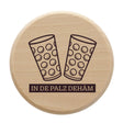 In de Palz dehäm - Dubbeglas Deckel mit Aufdruck