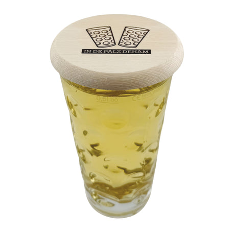 In de Palz dehäm - Dubbeglas Deckel mit Schorle