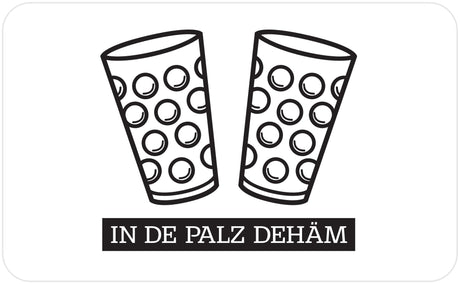 In de Palz dehäm Frühstücksbrettchen - Weiß