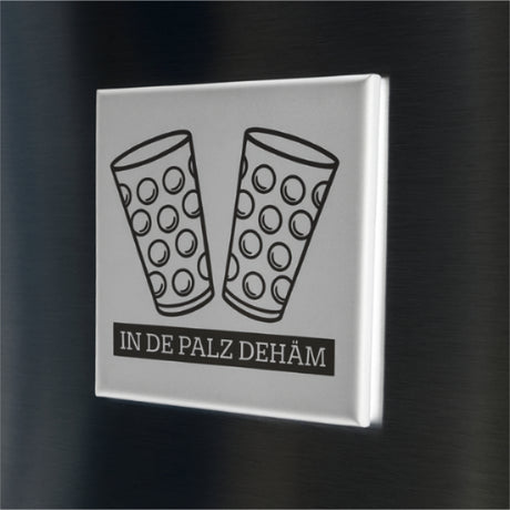 In de Palz dehäm Kühlschrankmagnet - Weiß