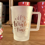 It's Winter Time Dubbeglas Tässel - (satiniertes Dubbetässel)