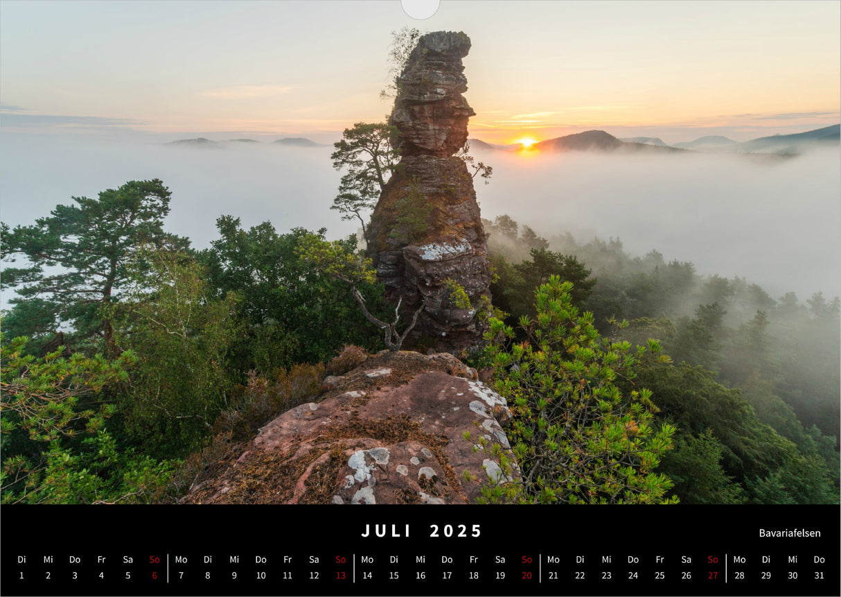Naturwunder Pfalz Kalender 2025 - Juli