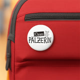 Klääni Pälzerin Button Ø 25 mm an einem Rucksack
