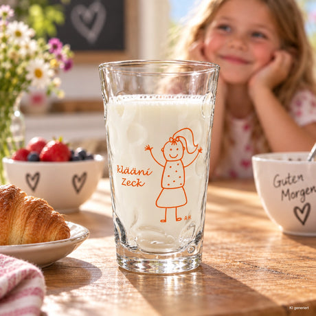 Das Klääni Zeck Dubbeglas 0,25 L für kleine Pfälzerinnen