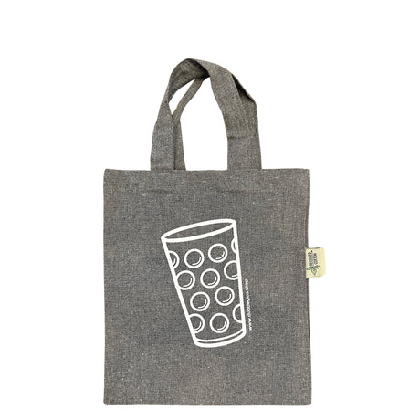 Kleine Dubbeglas Baumwolltasche (22 x 26 cm)