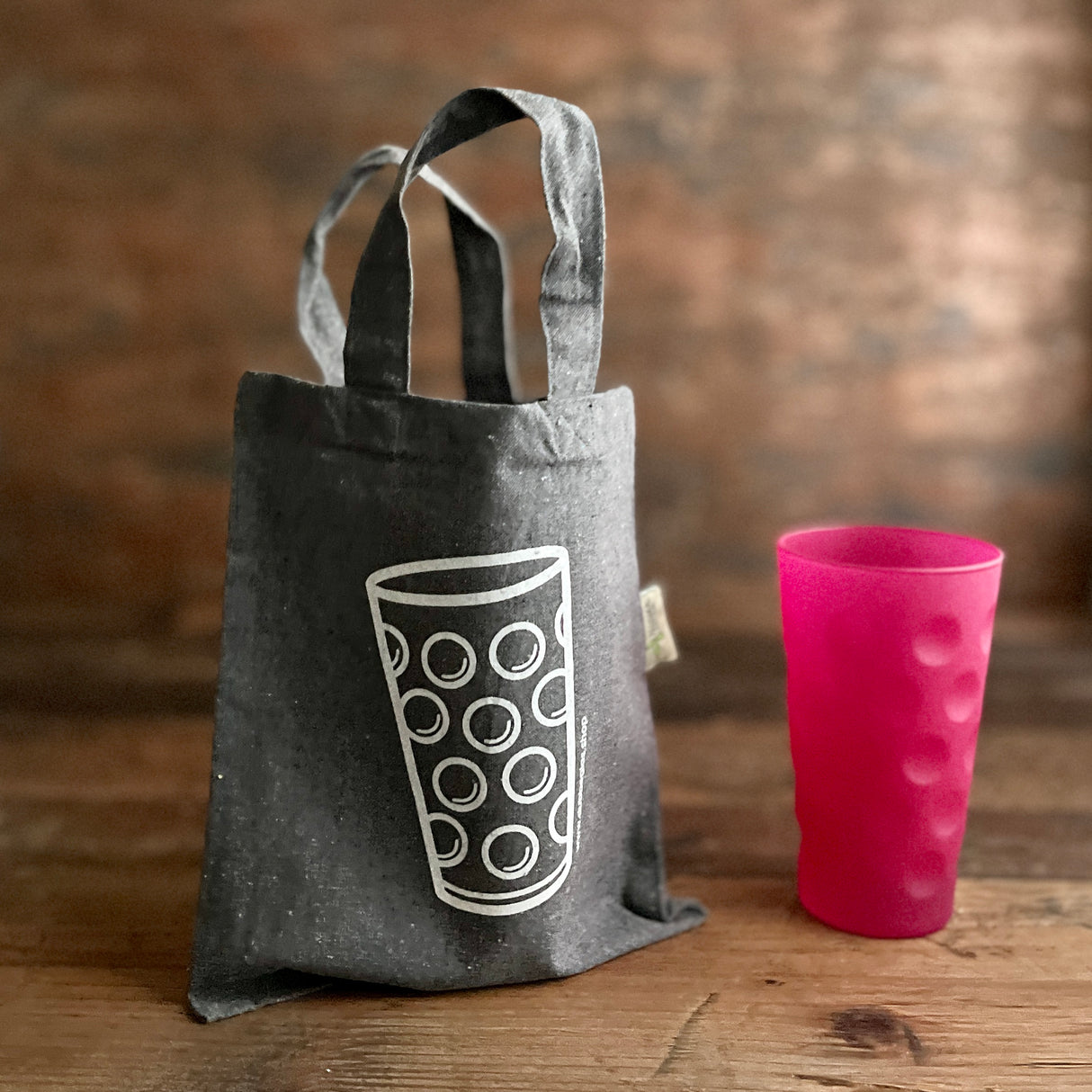 Kleine Dubbeglas Baumwolltasche (22 x 26 cm), Dubbeglas Geschenk Verpackung