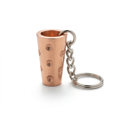 Kupfer - Dubbeglas Schlüsselanhänger