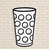 Dubbeglas Wanddeko - Größe L (17,8 x 29 cm)
