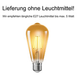 Dubbeglas Lampe - Lieferung ohne Leuchtmittel!