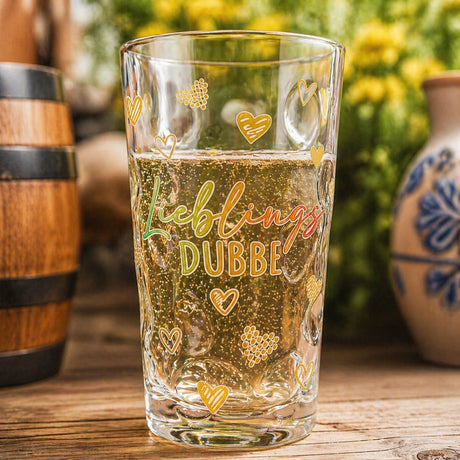 Das 0,5 Liter  Lieblingsdubbe Dubbeglas aus der Pfalz