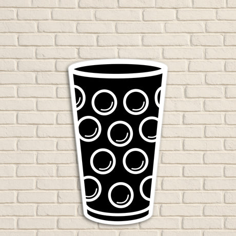 Dubbeglas Wanddeko, Schwarz - Größe M (12,2 x 20 cm)