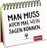 Man muss auch mal Wein sagen können - Spiralaufsteller