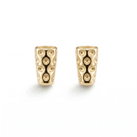 Mini Dubbeglas Ohrstecker (8 mm) - Gold