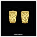 Mini Dubbeglas Ohrstecker