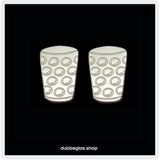 Mini Dubbeglas Ohrstecker