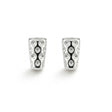 Mini Dubbeglas Ohrstecker (8 mm) - Silber