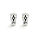 Mini Dubbeglas Ohrstecker (8 mm) - Silber