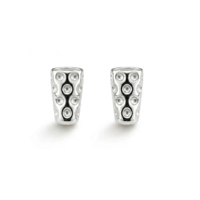 Mini Dubbeglas Ohrstecker (8 mm) - Silber