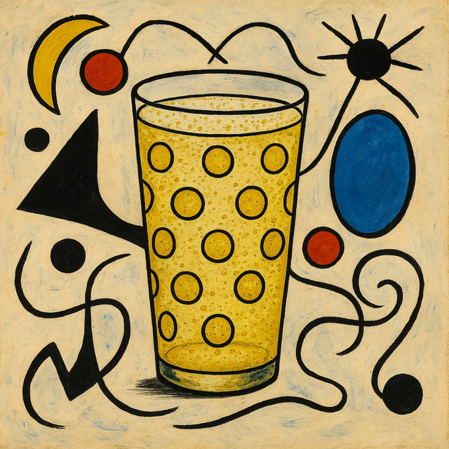 Miró und Dubbeglas - Leinwand