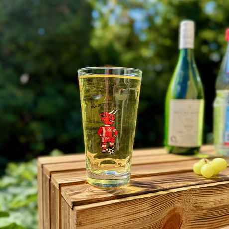 Moi Betzeschobbe 1. FCK Dubbeglas 0,5 Liter mit Pfälzer Rieslingschorle
