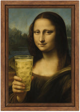 Mona Lisa mit Dubbeglas - Leinwand & Bilderrahmen, Pfälzer Kunst