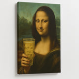 Mona Lisa mit Dubbeglas - Leinwand | Bilderrahmen