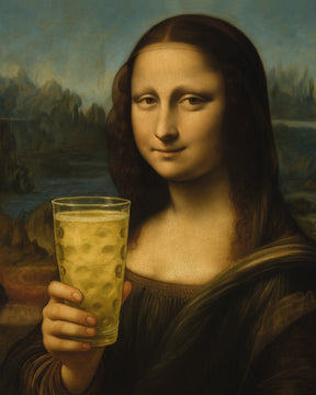 Mona Lisa mit Dubbeglas - Leinwand, Pfalz Kunst