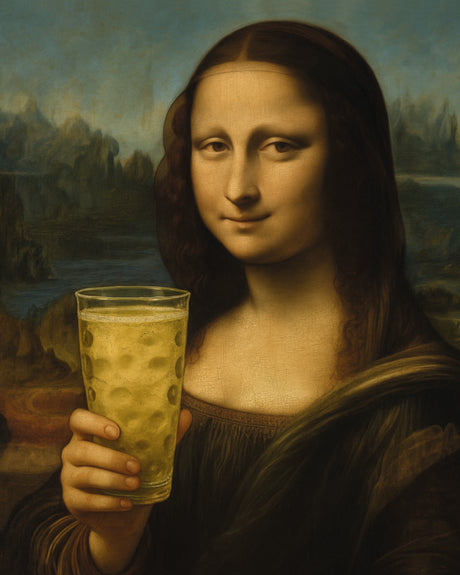 Mona Lisa mit Dubbeglas - Leinwand, Pfalz Kunst