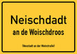 Neustadt an der Weinstraße - Neischdadt an de Woischdroos Aufkleber