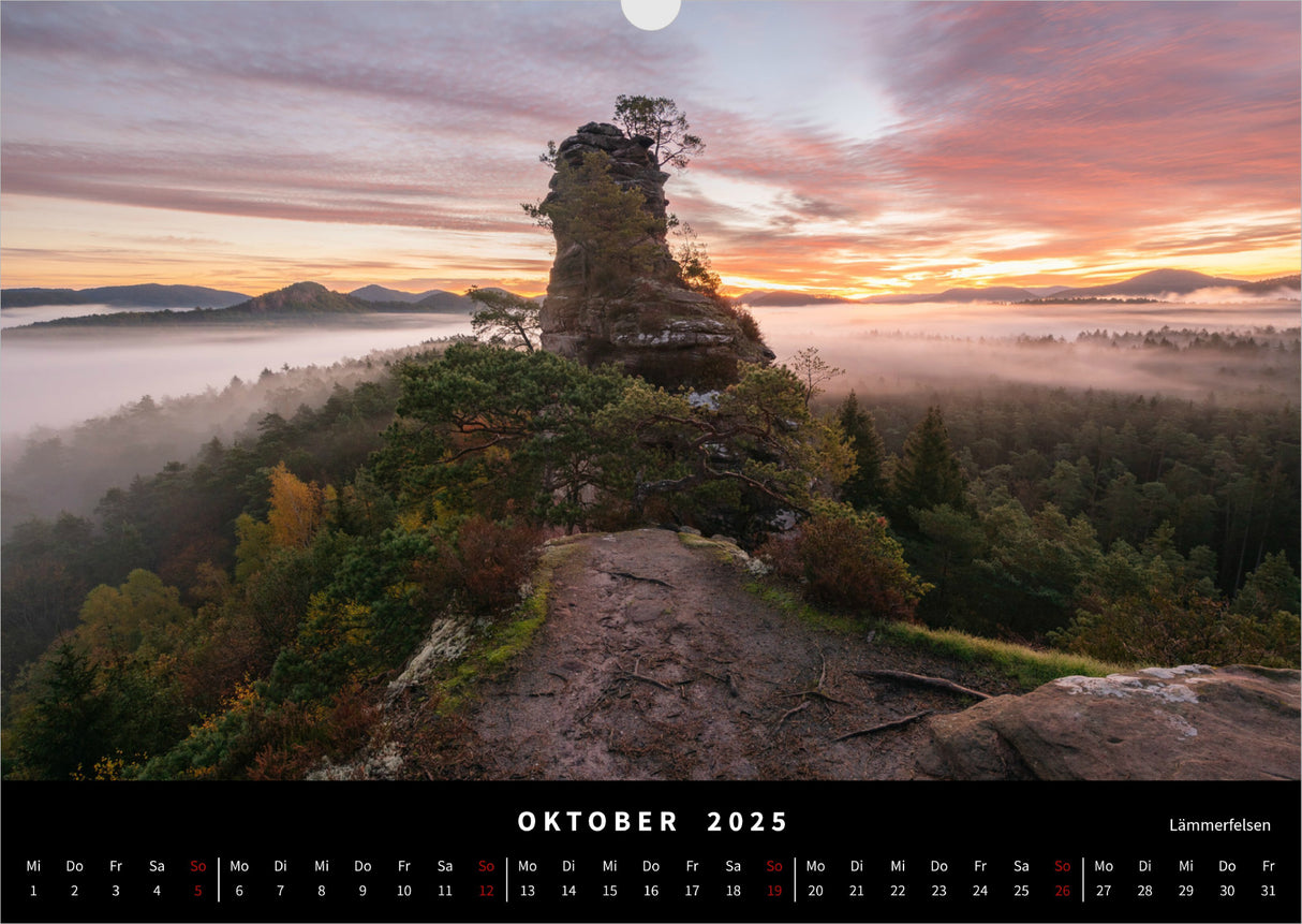 Naturwunder Pfalz Kalender 2025 - Oktober