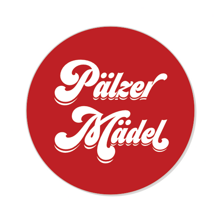 Pälzer Mädel Button Ø 25 mm, Rot