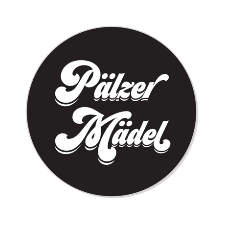 Pälzer Mädel Button Ø 25 mm, Schwarz