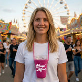 Sicherer Halt für Dein 0,5 L Dubbeglas mit dem Dubbglashalter auf dem Wurstmarkt und Pfälzer Weinfesten.