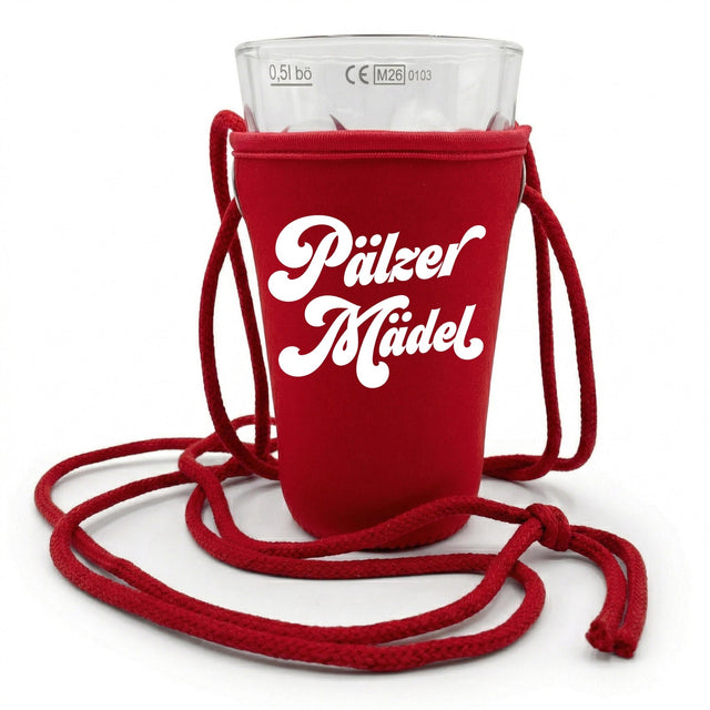 Pälzer Mädel Dubbeglashalter - rot