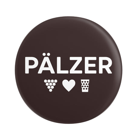 Pälzer Button Ø 25 mm - Dunkelbraun