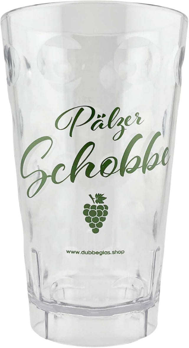  Pälzer Schobbe Dubbebecher 0,5 Liter - Das Dubbeglas aus Plastik 