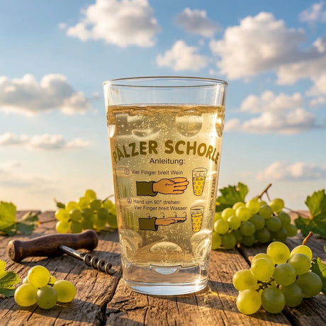 Pälzer Schorle Anleitung Dubbeglas 0,5 Liter