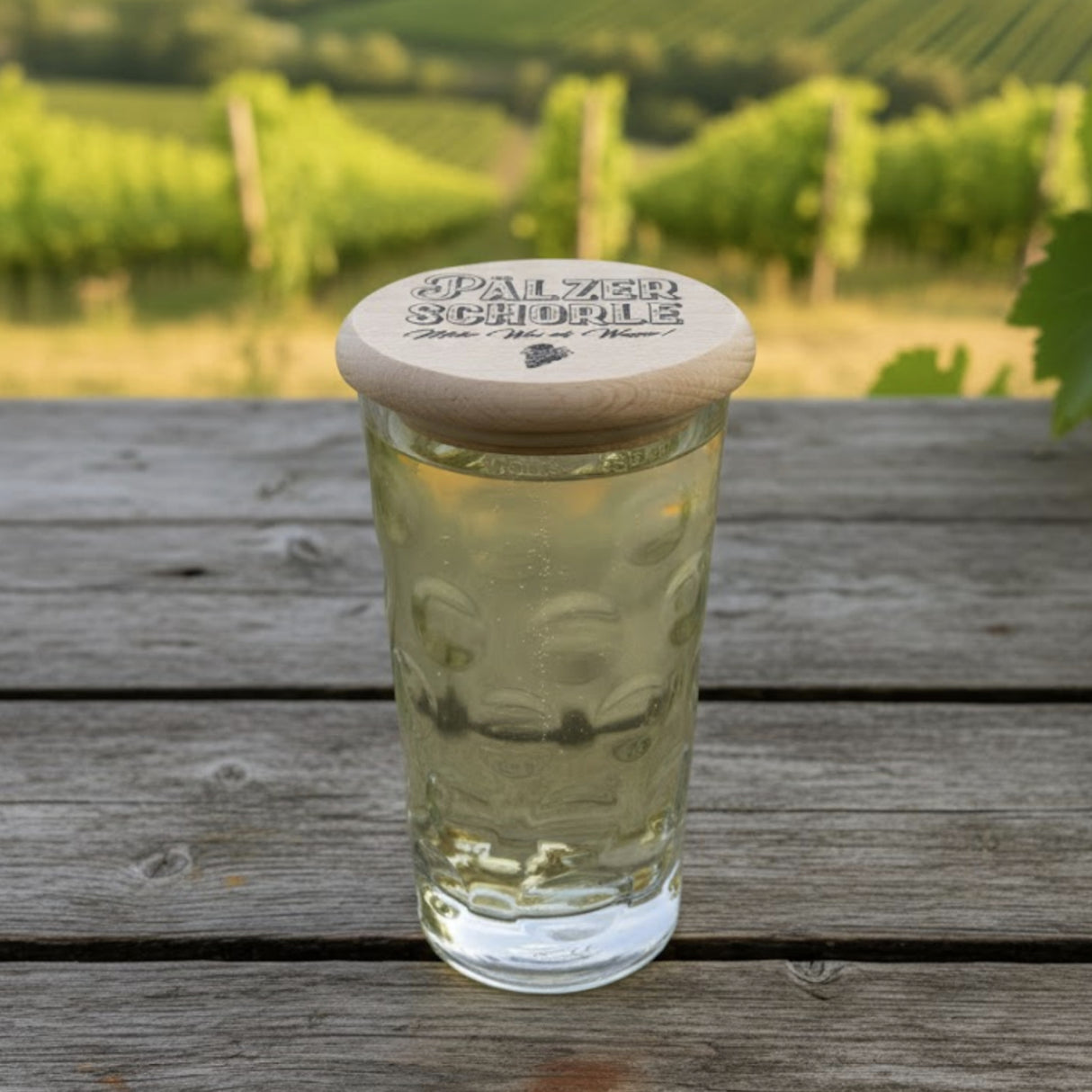 Pälzer Schorle - Dubbeg-Deckel in den Pfälzer Weinbergen