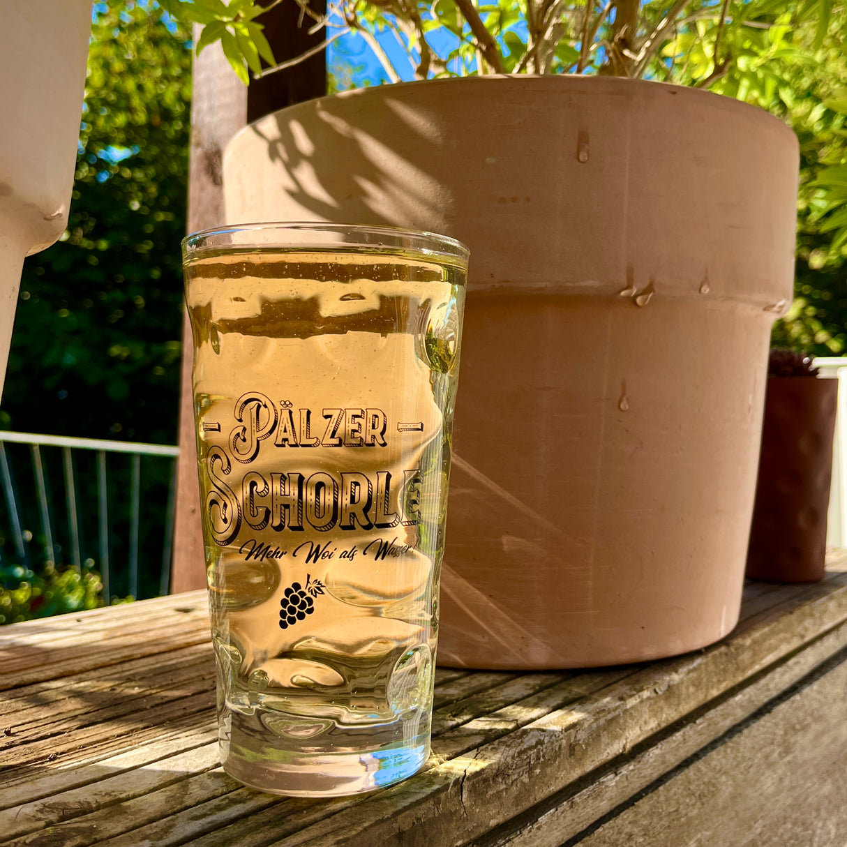 Pälzer Schorle Dubbeglas 0,5 L - mit Rieslingschorle